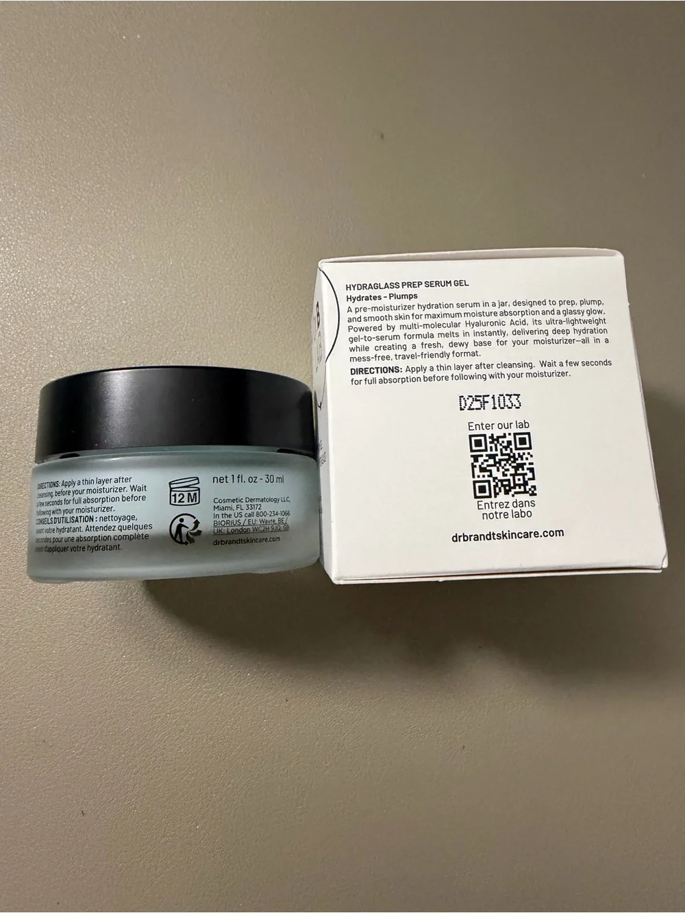 Dr. Brandt Hydraglass Prep Serum Gel